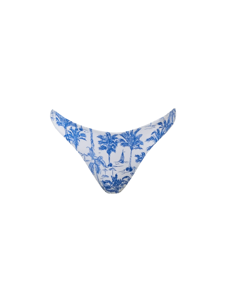 Naomi Cheeky Badeslip mit Toile de Jouy-Print