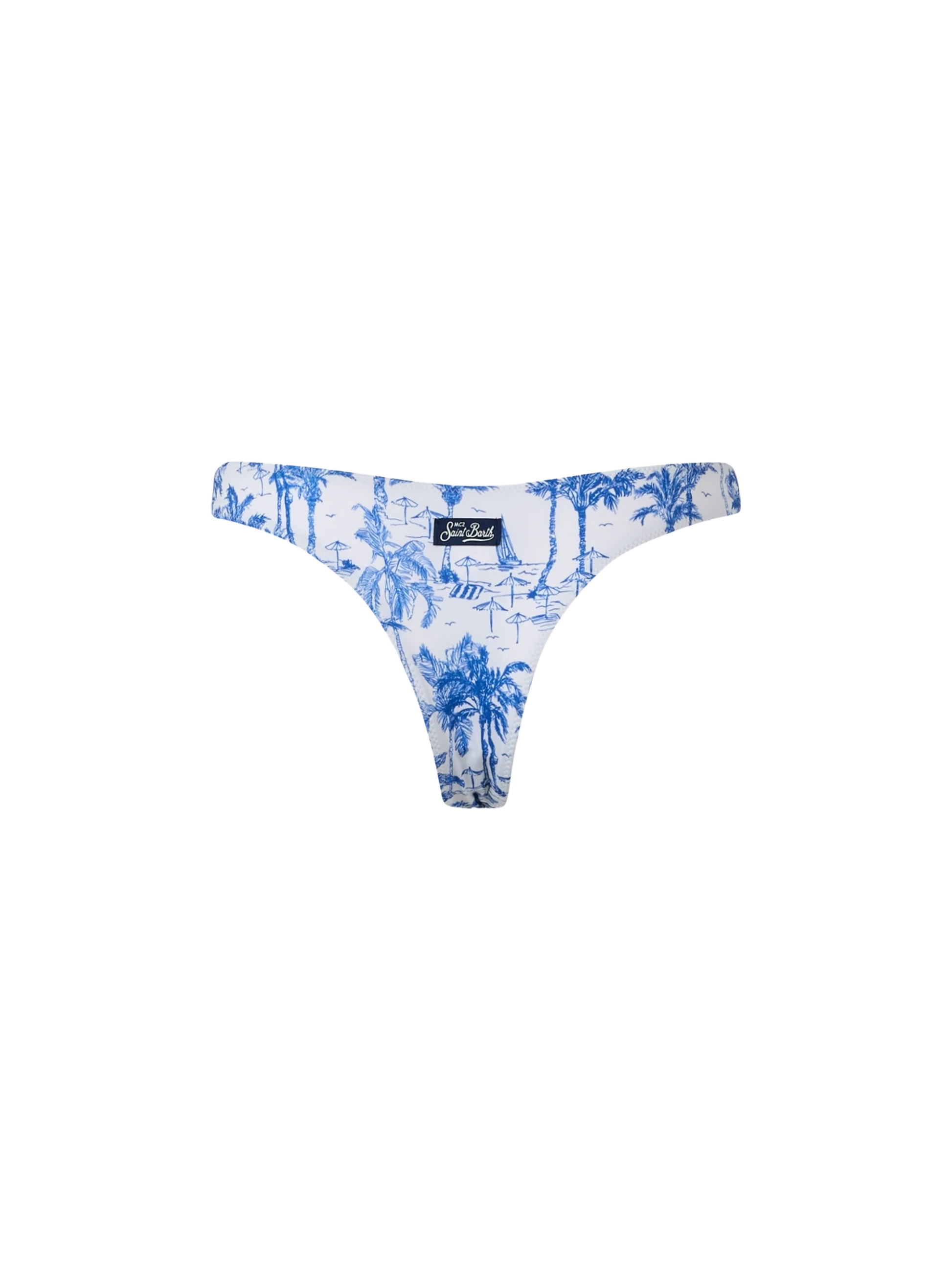 Naomi cheeky swim briefs with toile de jouy print - MC2 Saint Barth