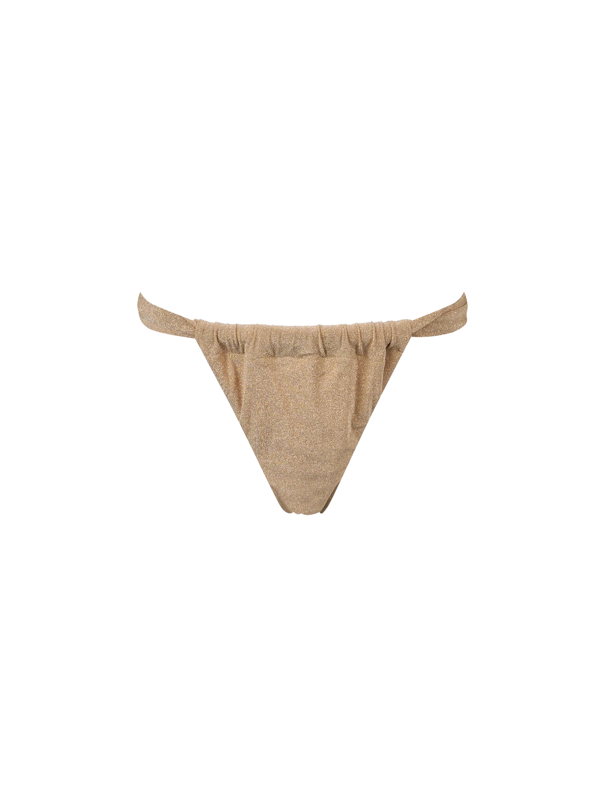 Woman gold lurex cheekiest swim briefs Noelle - MC2 Saint Barth