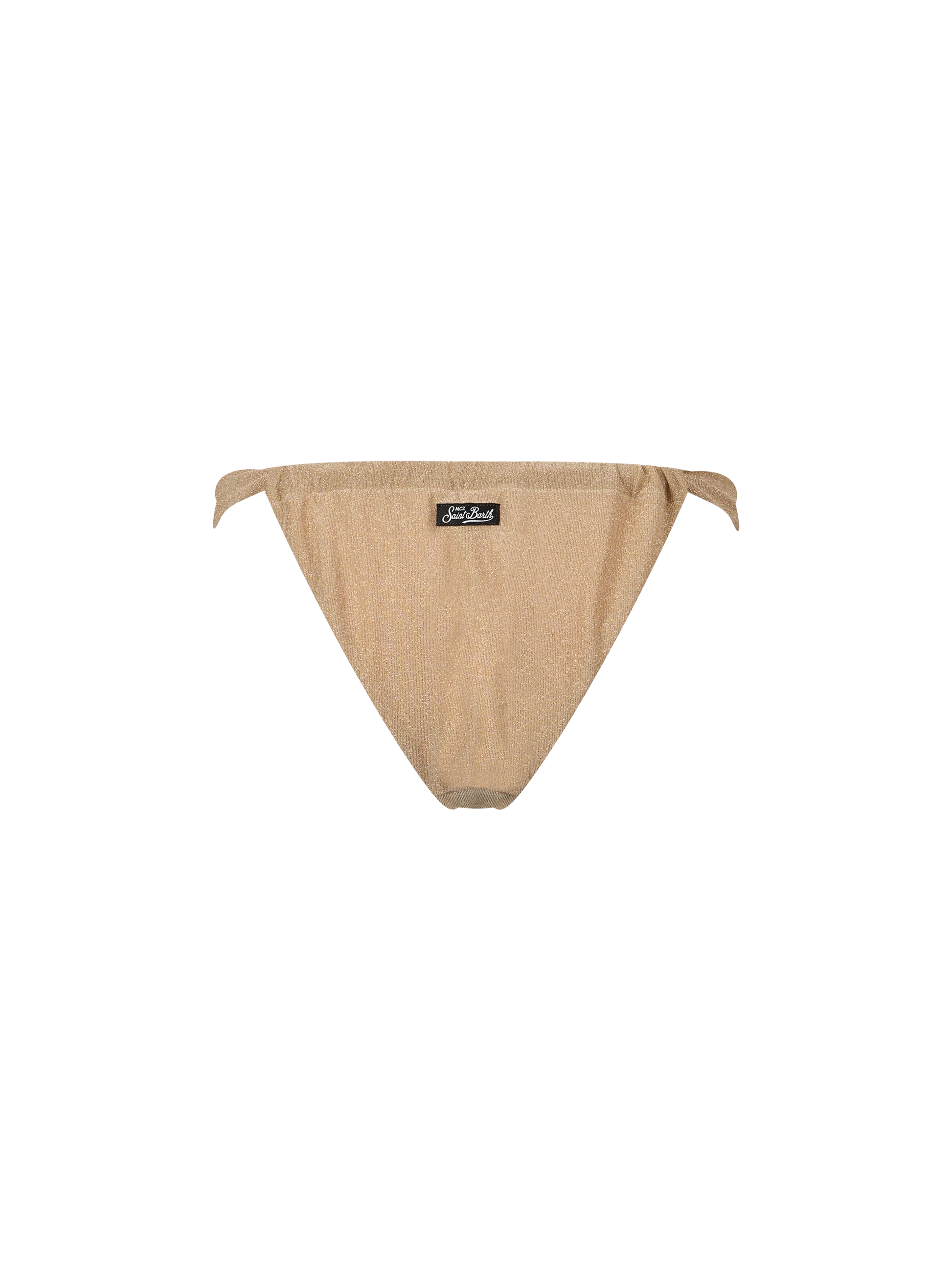 Woman gold lurex cheekiest swim briefs Noelle - MC2 Saint Barth