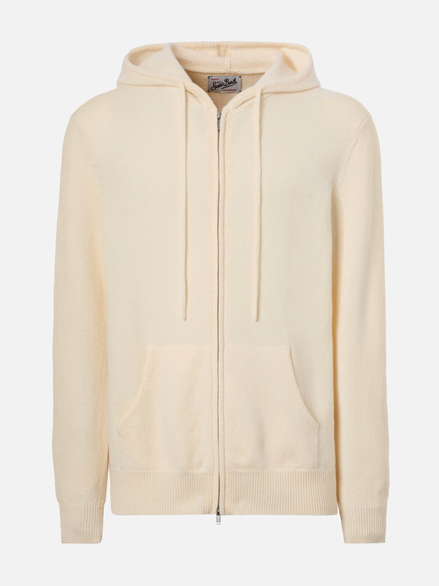 Notting hoodie in 100% lambswool white