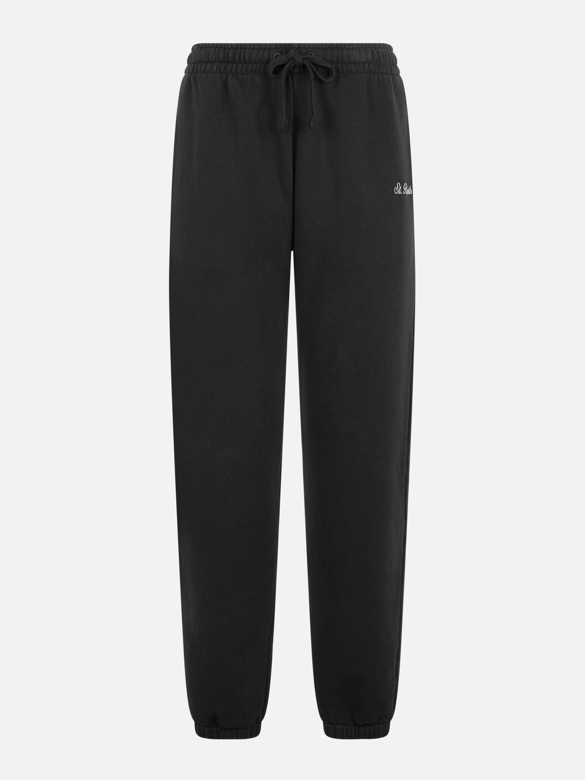 Jogginghose Odalys aus schwarzem Baumwollfleece