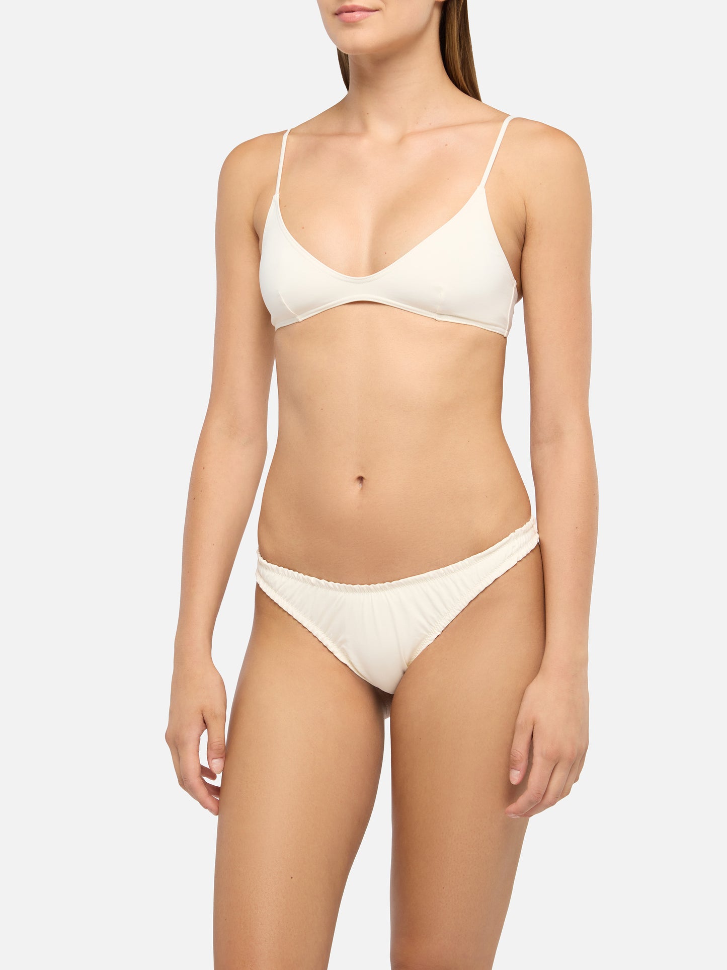 Nalu cremefarbener, frechster Badeslip – Paloma Cream Scoop Bralette
