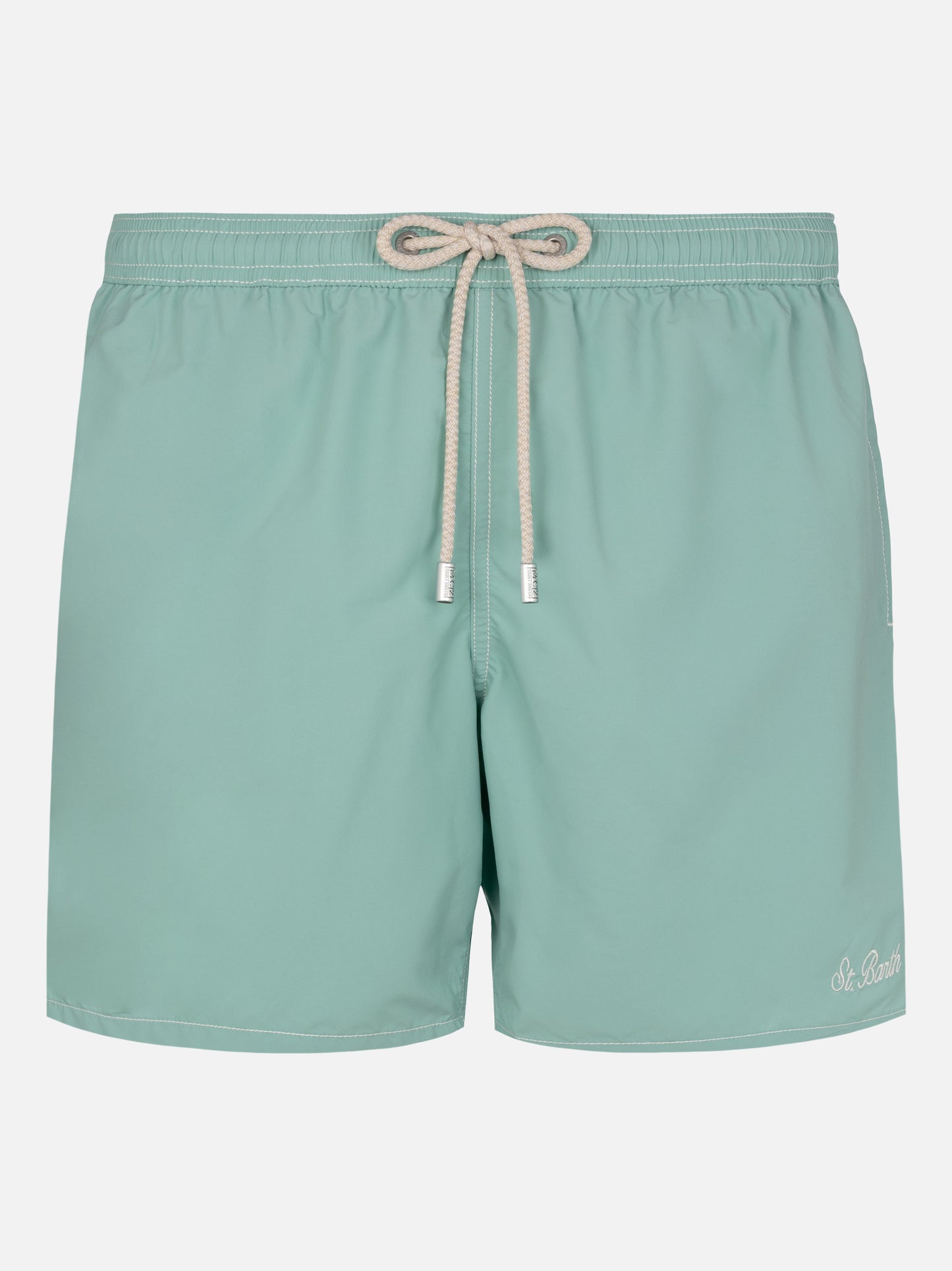 Salbeigrüne mittellange Badeshorts Patmos