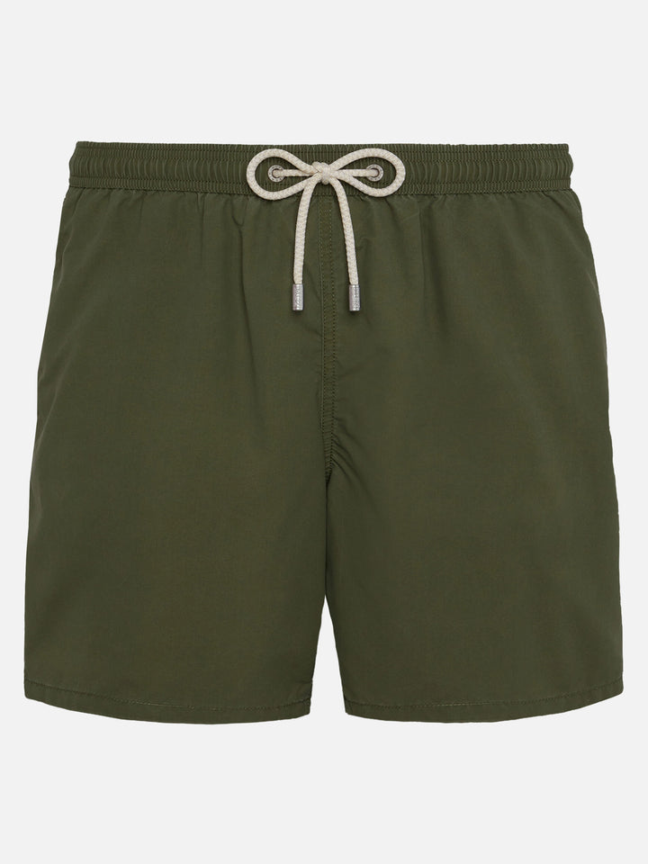 Vintage military green mid-length swim shorts Patmos Used