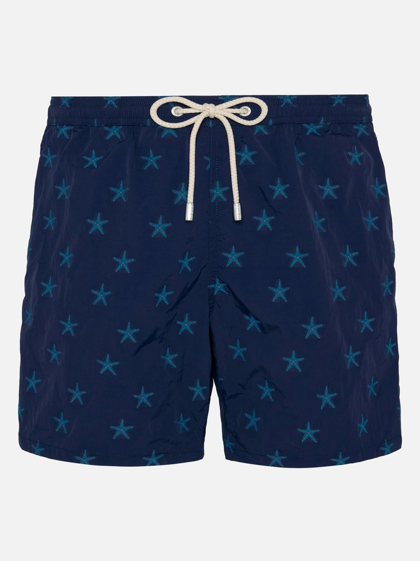 Mittellange Badeshorts Patmos The Riviera mit Allover-Seestern-Jacquard