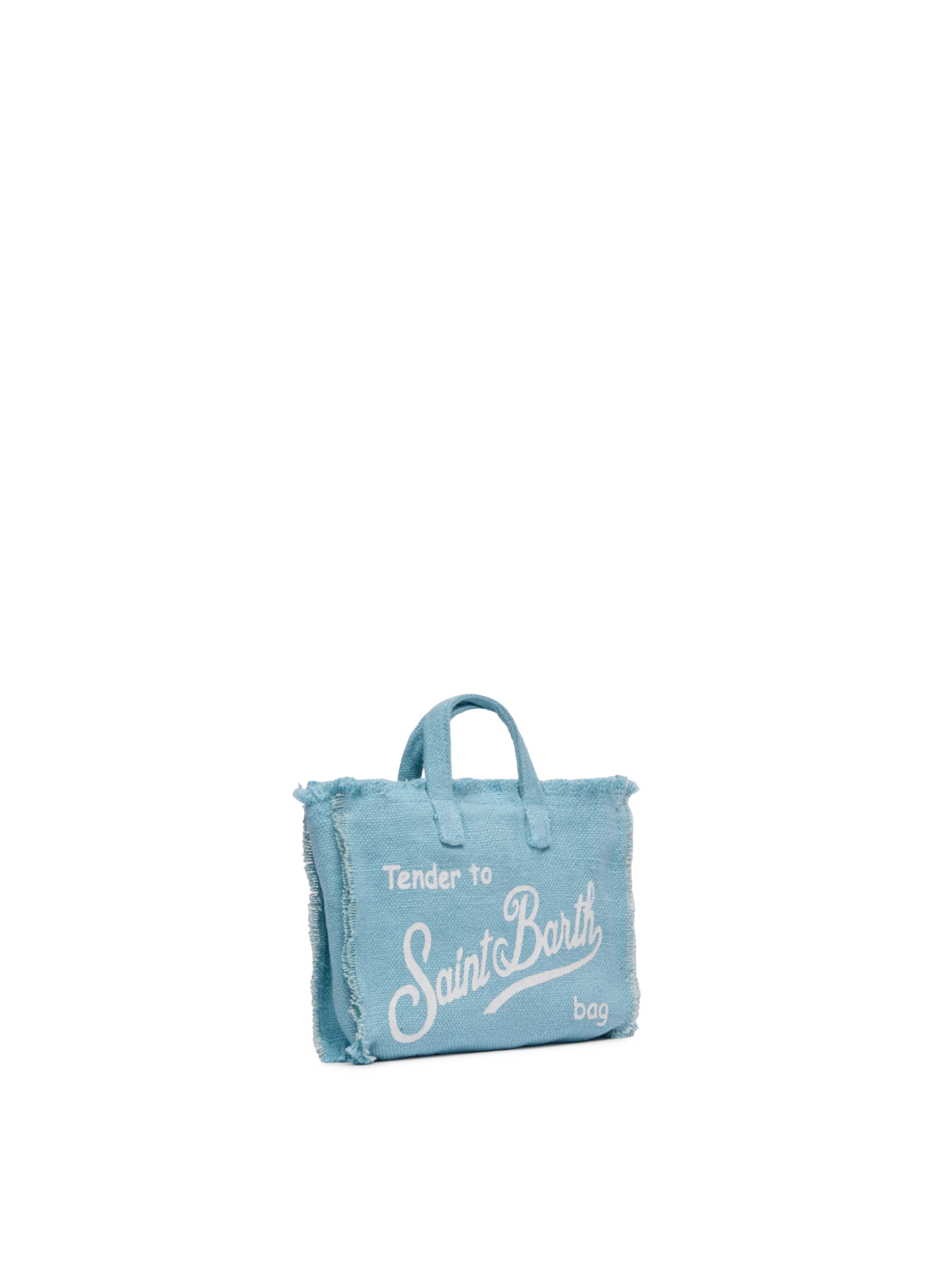 Light blue linen Phone Bag - MC2 Saint Barth