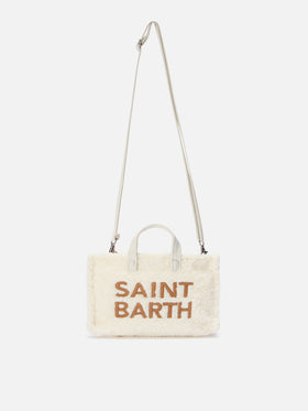 Mini Phone Bag Teddy in white sherpa