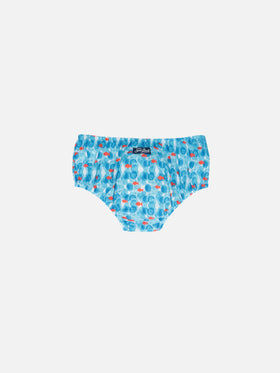Infant bloomers Pimmy with bubbles and fishes print - MC2 Saint Barth