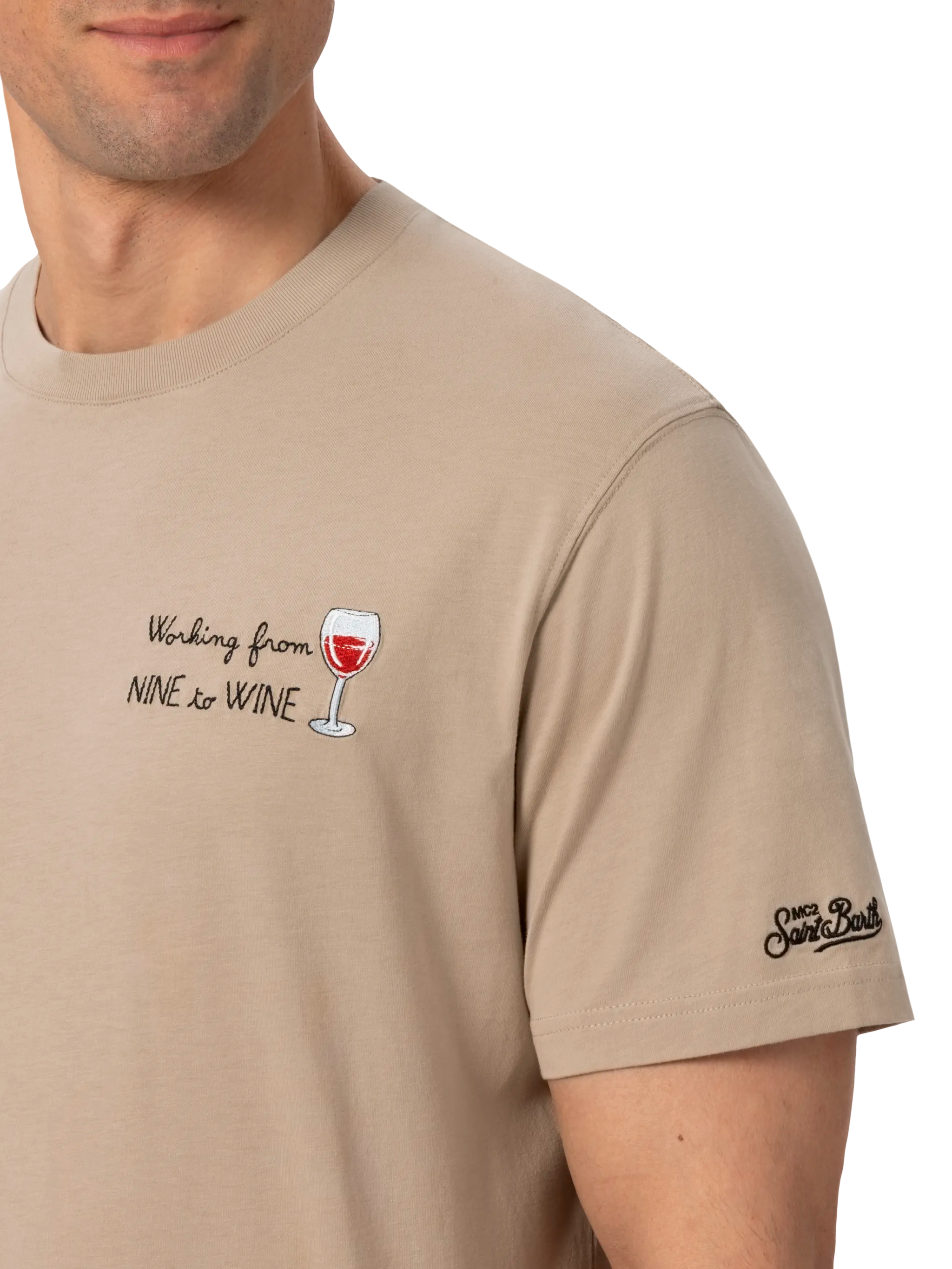 Classic fit cotton jersey t-shirt Portofino with Nine to Classic fit cotton jersey t-shirt Portofino with Nine to