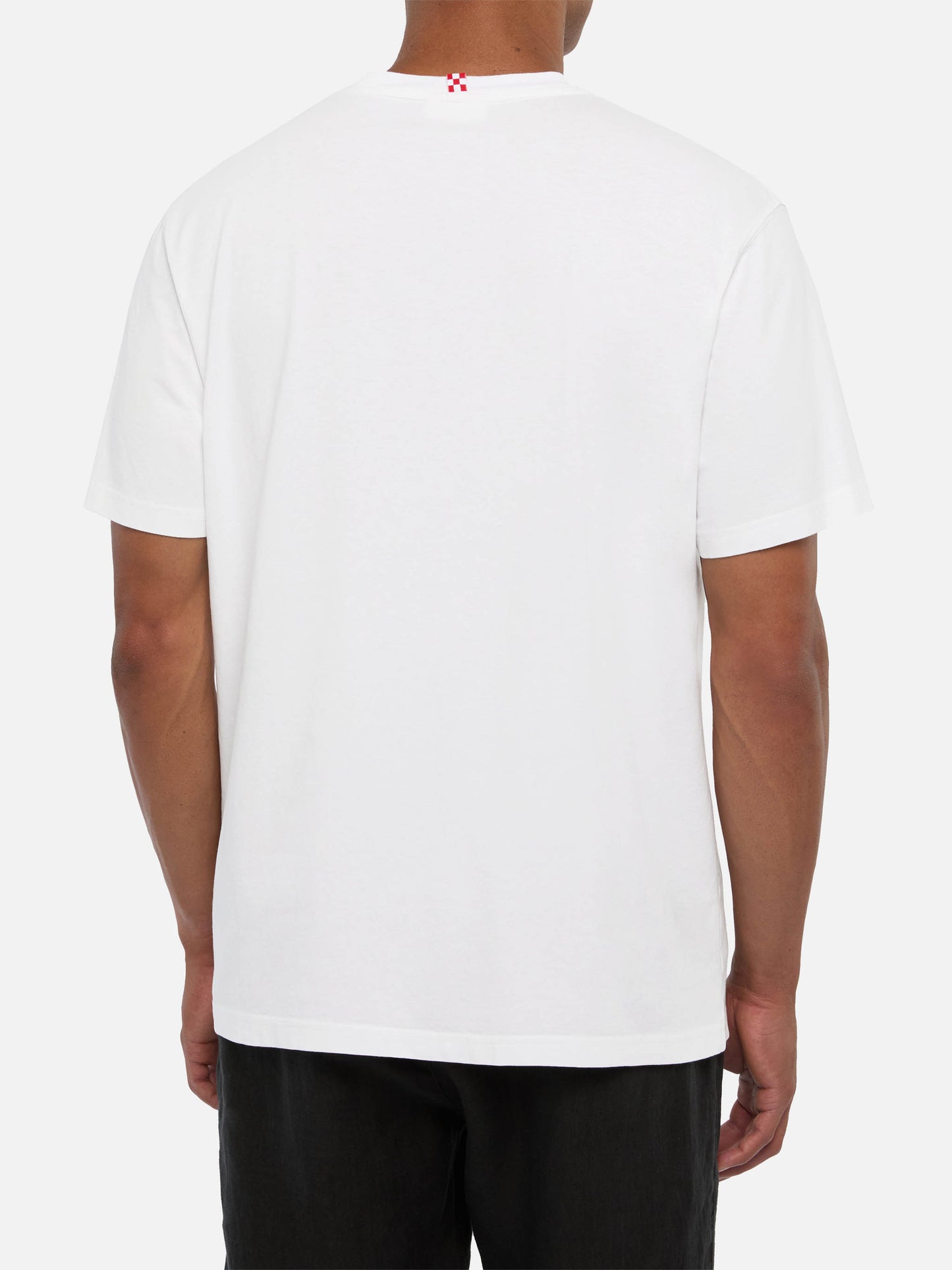 Cotton jersey t-shirt Portofino with St. Barth habituè embroidery