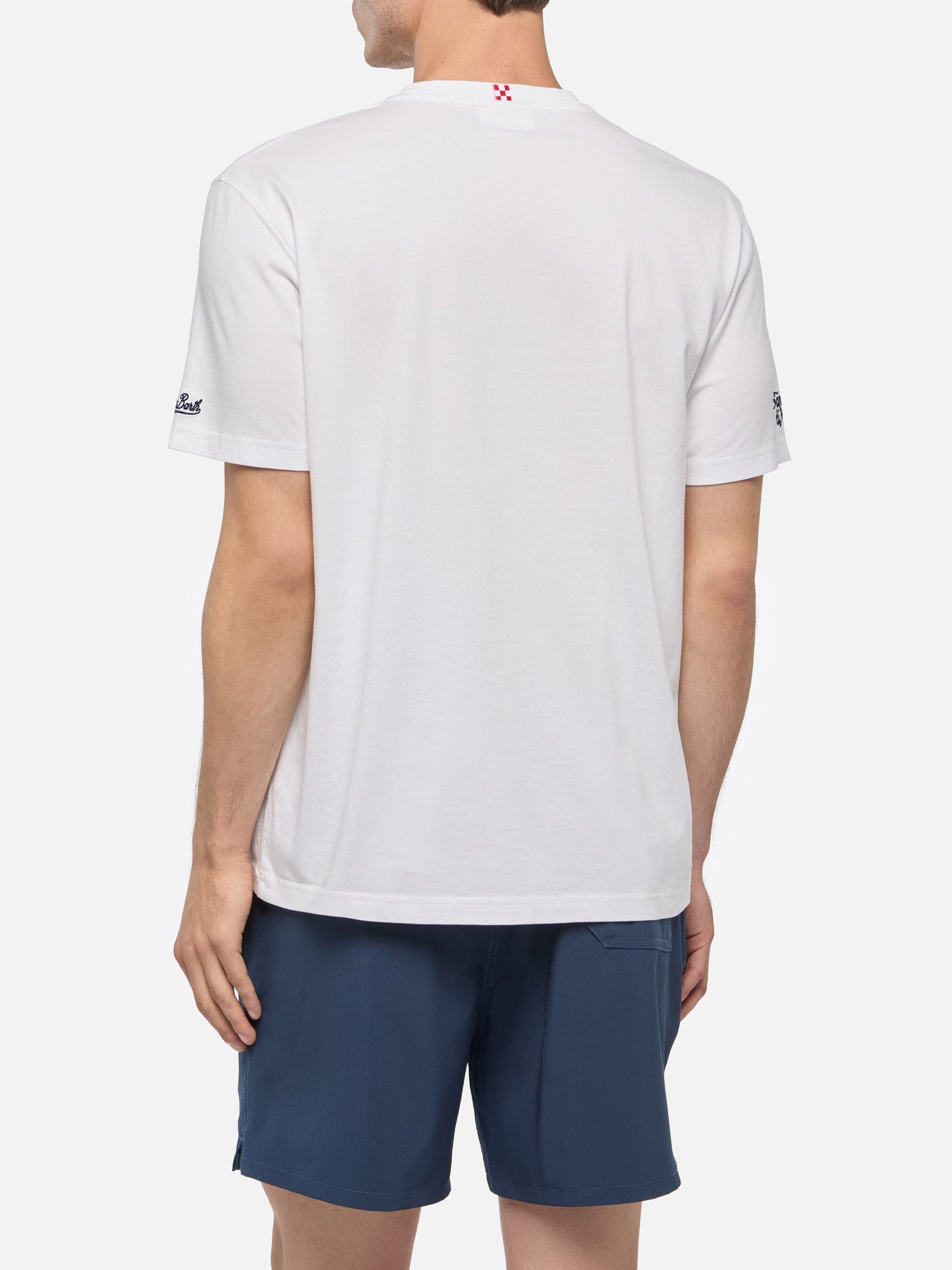 Classic fit cotton jersey t-shirt Portofino with Come ti farei! embroidery | SAPORE DI MARE SPECIAL EDITION - MC2 Saint Barth