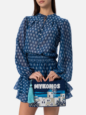 Pochette con perle modello Mykonos