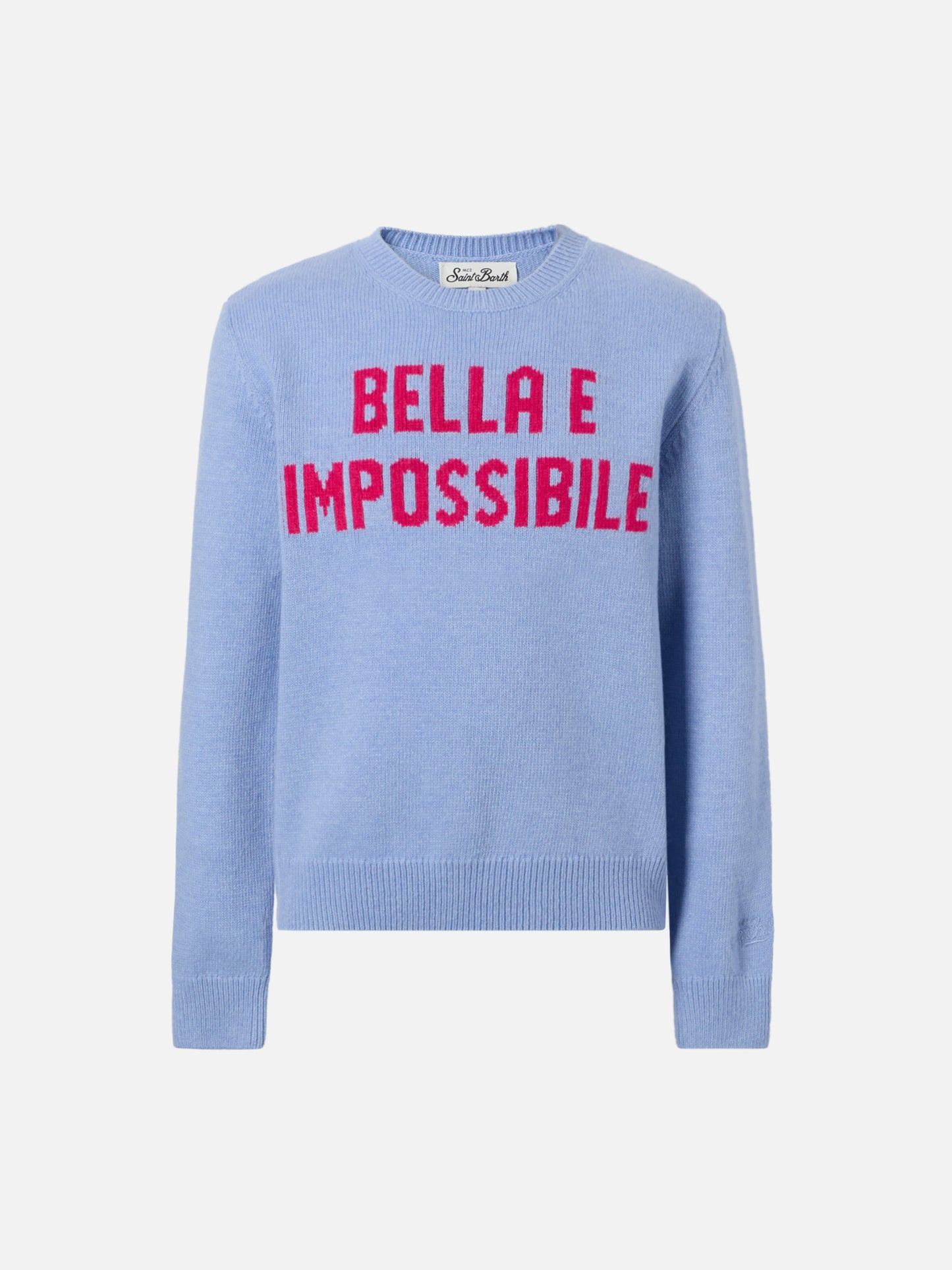Princess cashmere-blend sweater with Bella e Impossibile jacquard