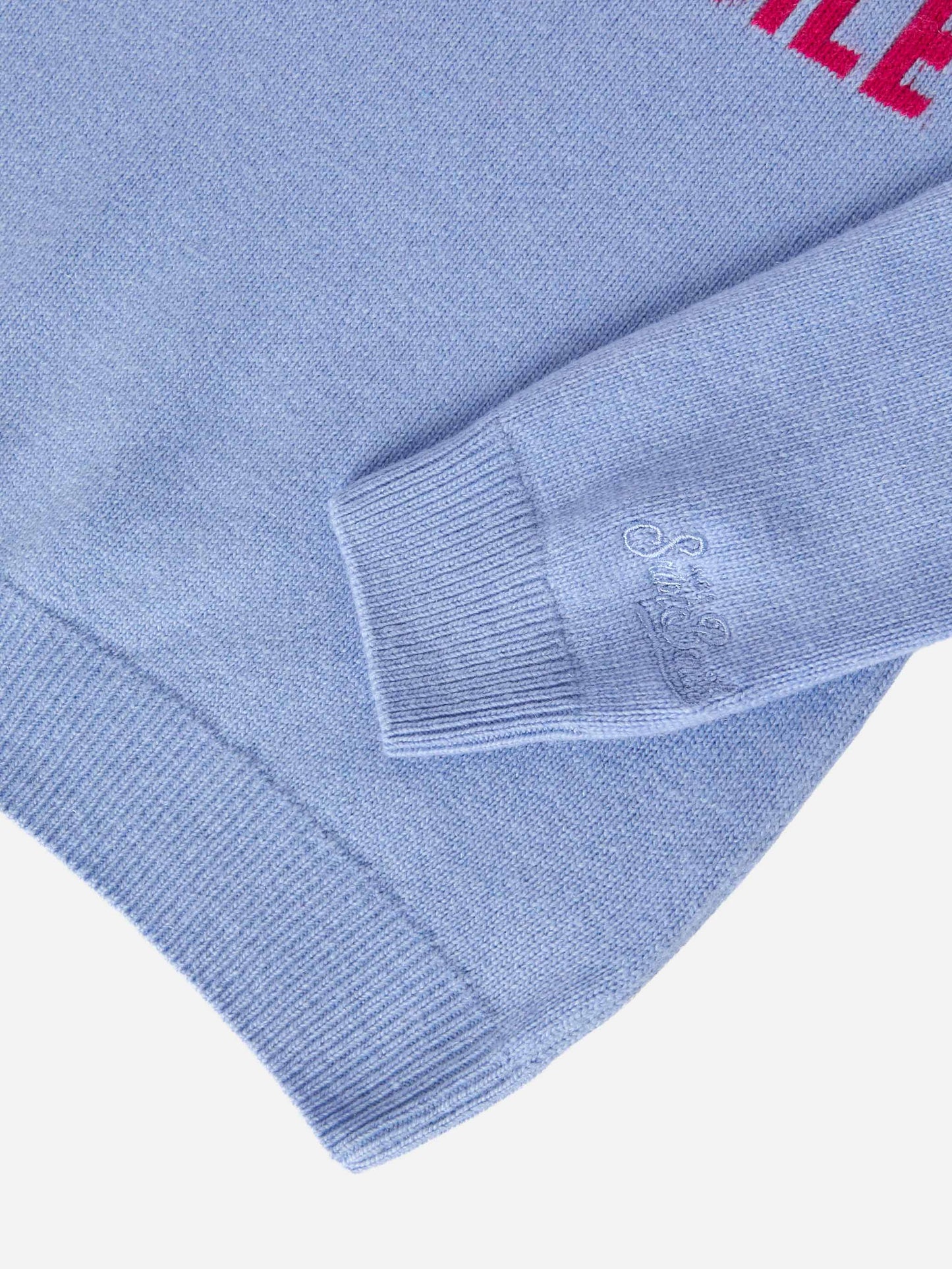 Princess cashmere-blend sweater with Bella e Impossibile jacquard