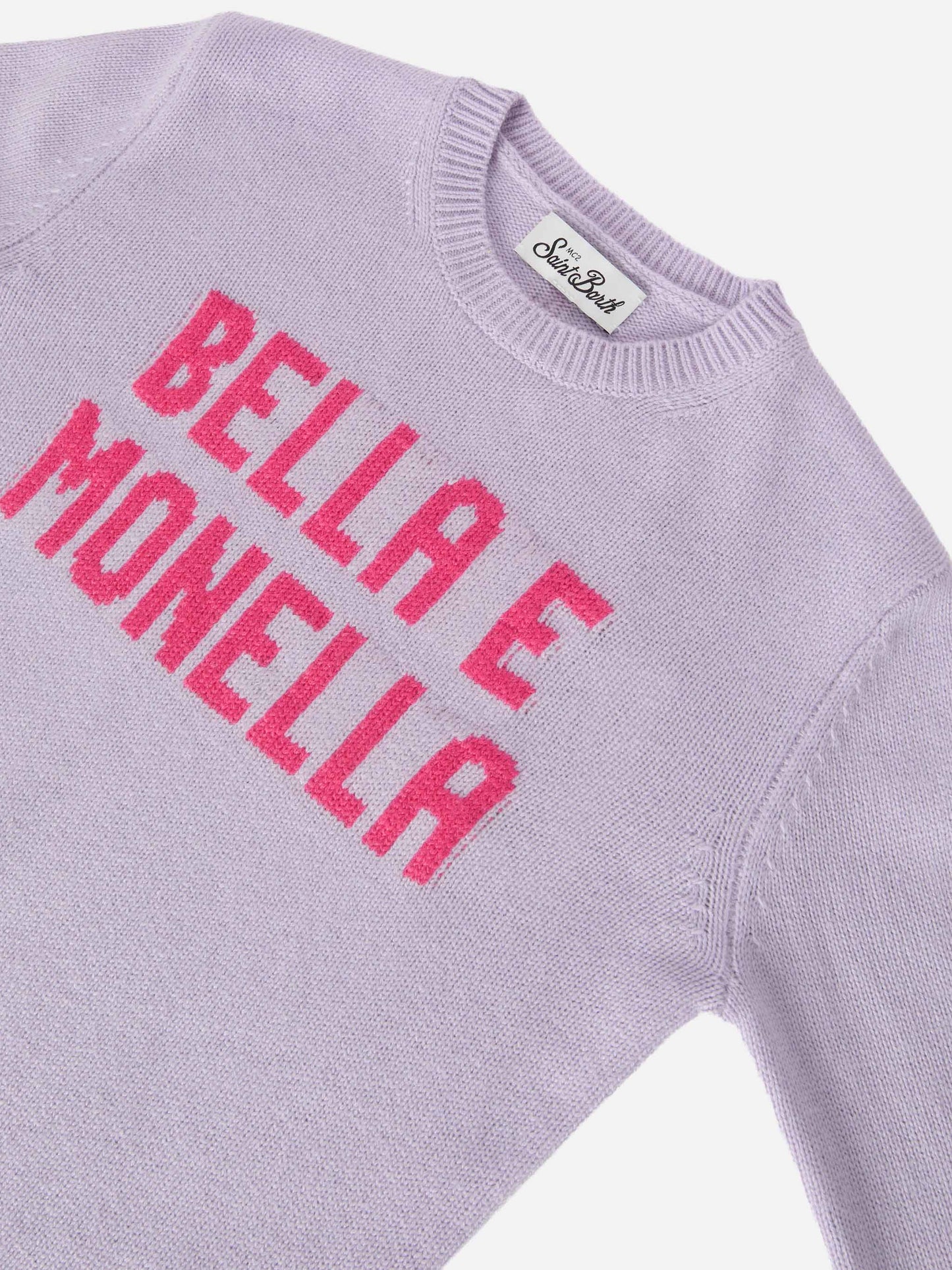 Sweater Princess in cashmere blend with Bella e Monella jacquard