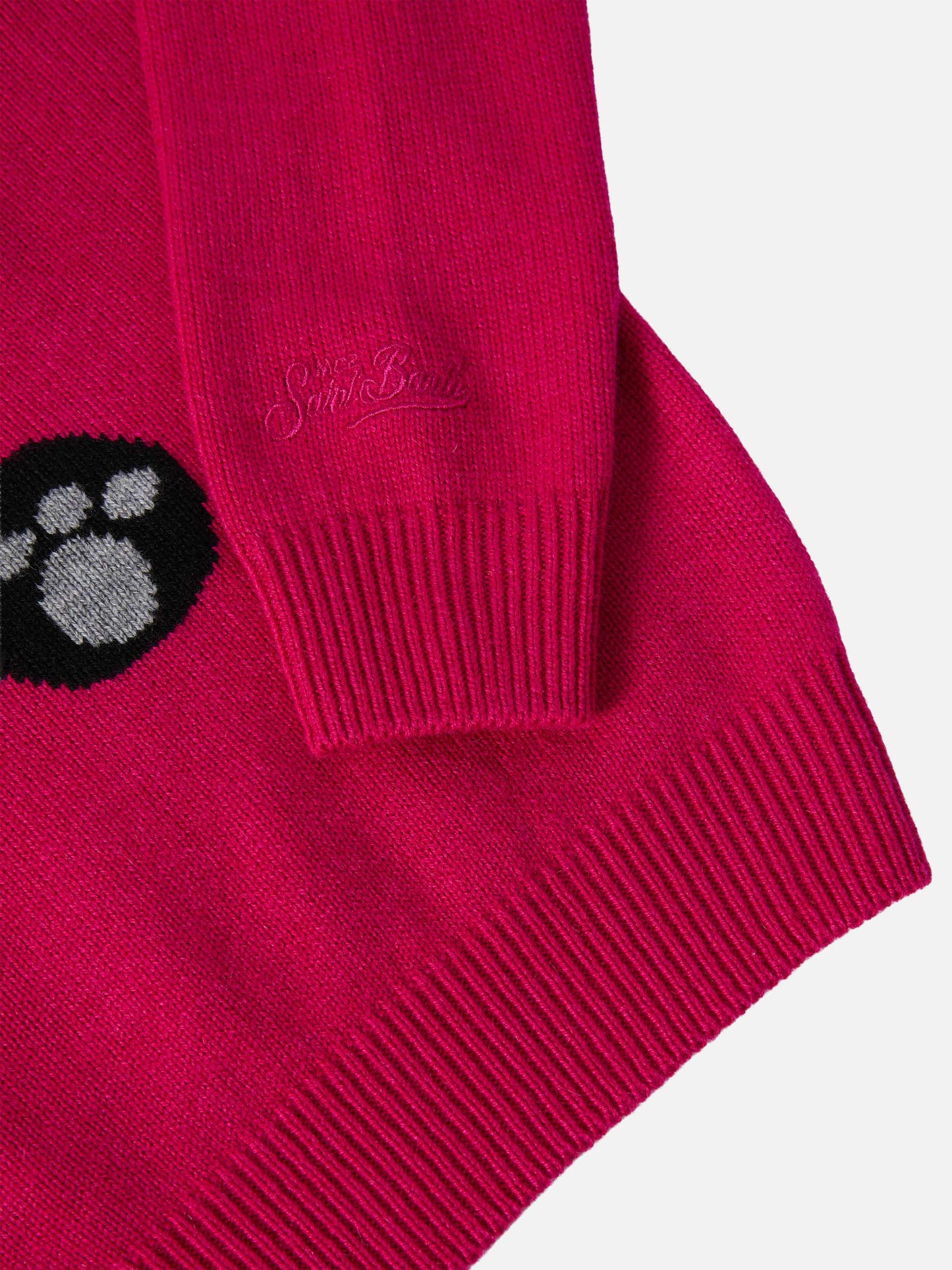 Girocollo Princess in misto cashmere con patch panda Trudi | TRUDI SPECIAL EDITION