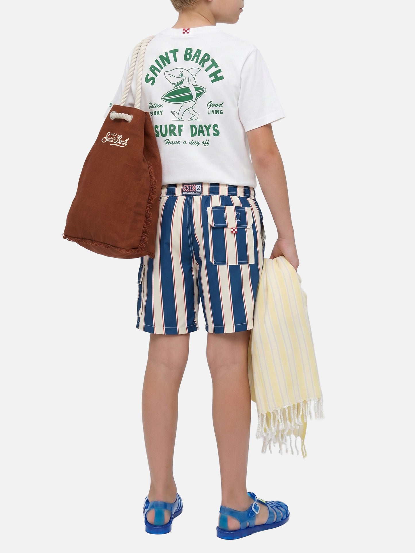 T-shirt Portland Jr avec maxi imprimé Surf Days au dos