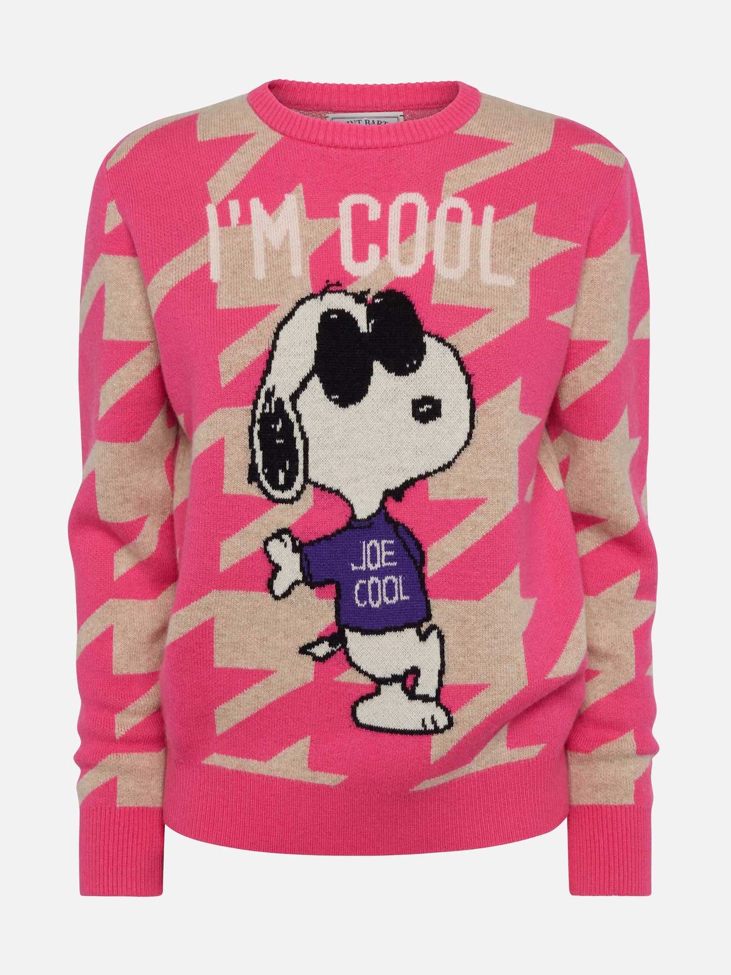 Pied de poule sweater New Queen with Snoopy jacquard | PEANUTS SPECIAL EDITION