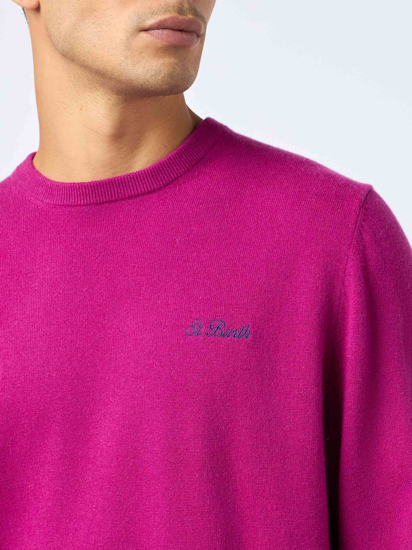 Man peony cashmere blend crewneck sweater Regent - MC2 Saint Barth