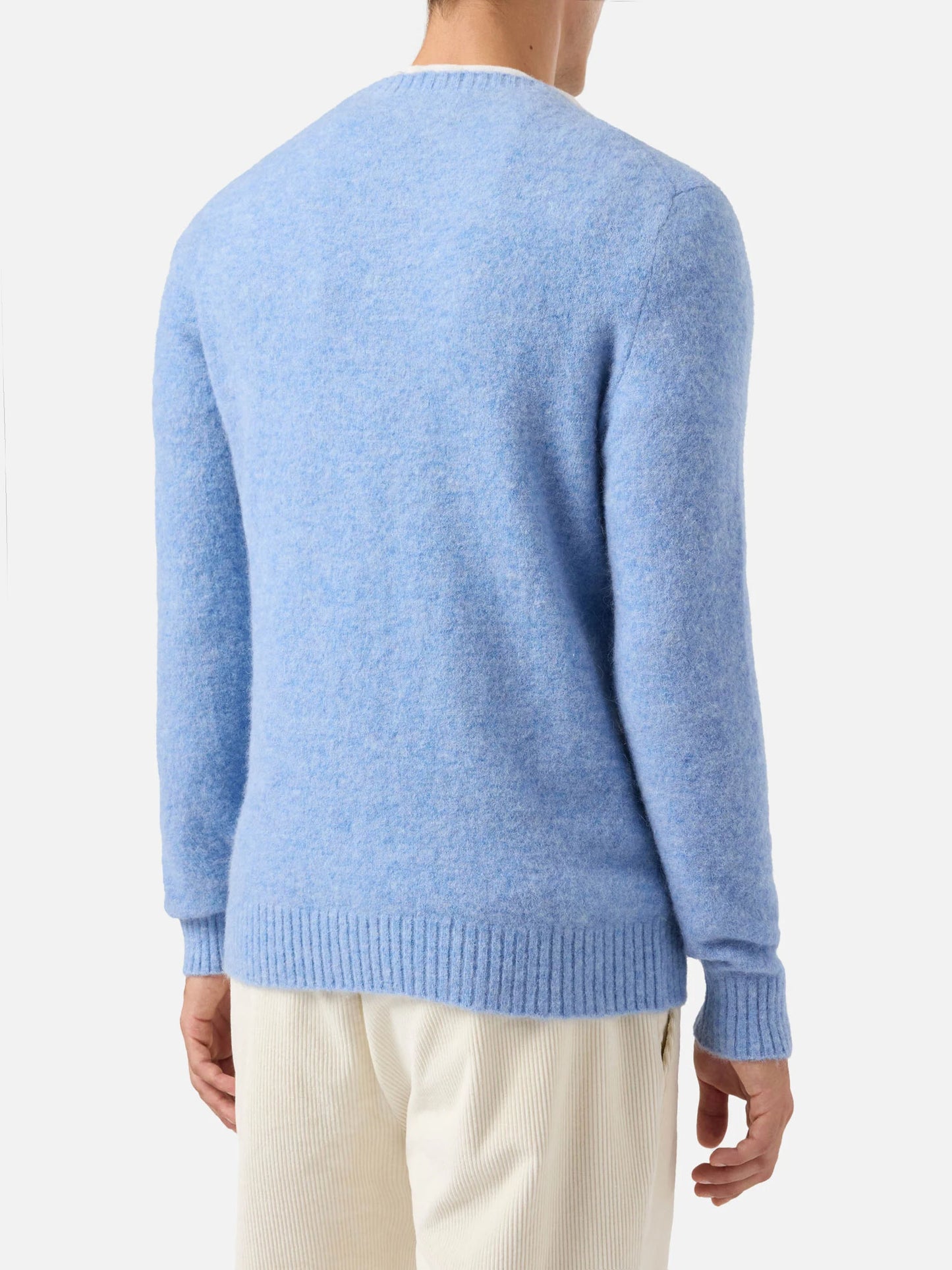 Maglione Regent in alpaca stretch azzurro chiaro