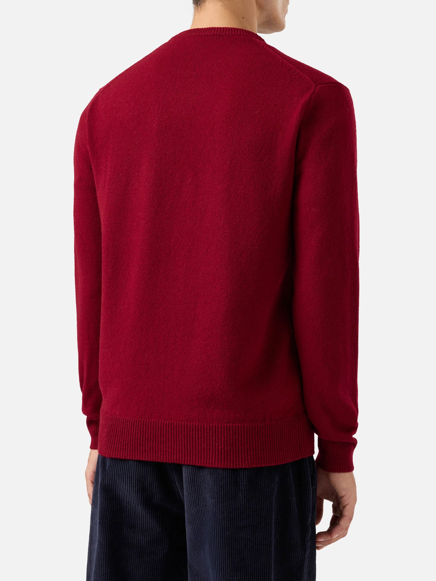 Maglione Regent in lambswool bordeaux
