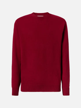 Regent 100% LAMBSWOOL sweater in burgundy