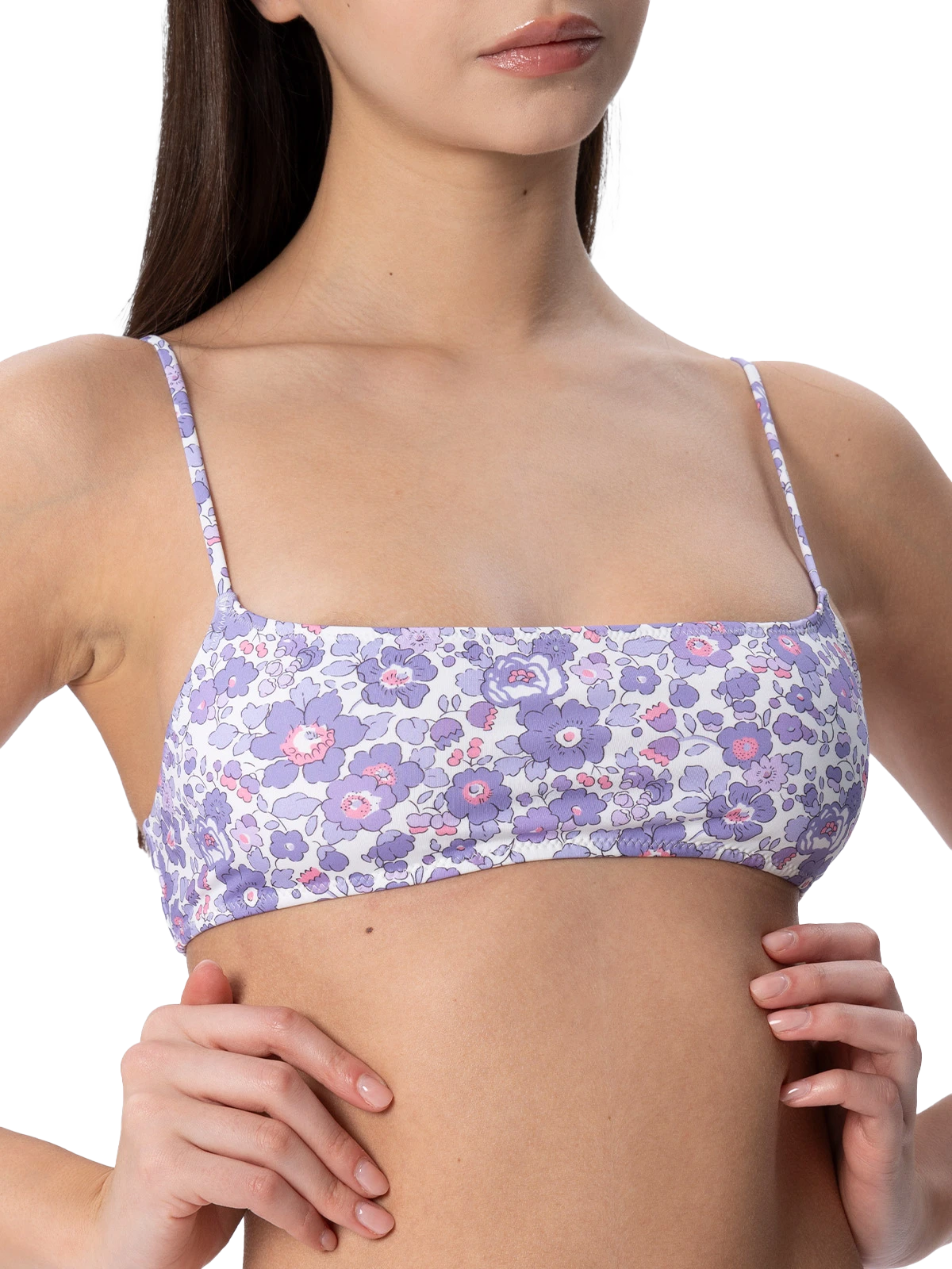 Woman Betsy bralette bikini Sadie Naomi | MADE WITH LIBERTY FABRIC - MC2 Saint Barth