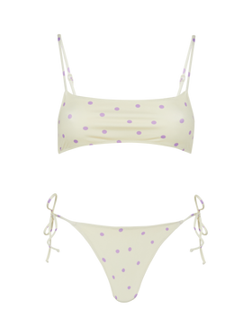 Bralette bikini Sadie Marielle with polka dots print - MC2 Saint Barth