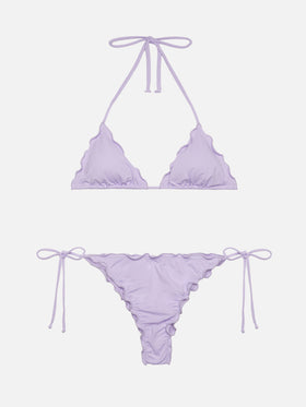 Bikini triangolo lilla Sagittarius Miami con slip sgambato