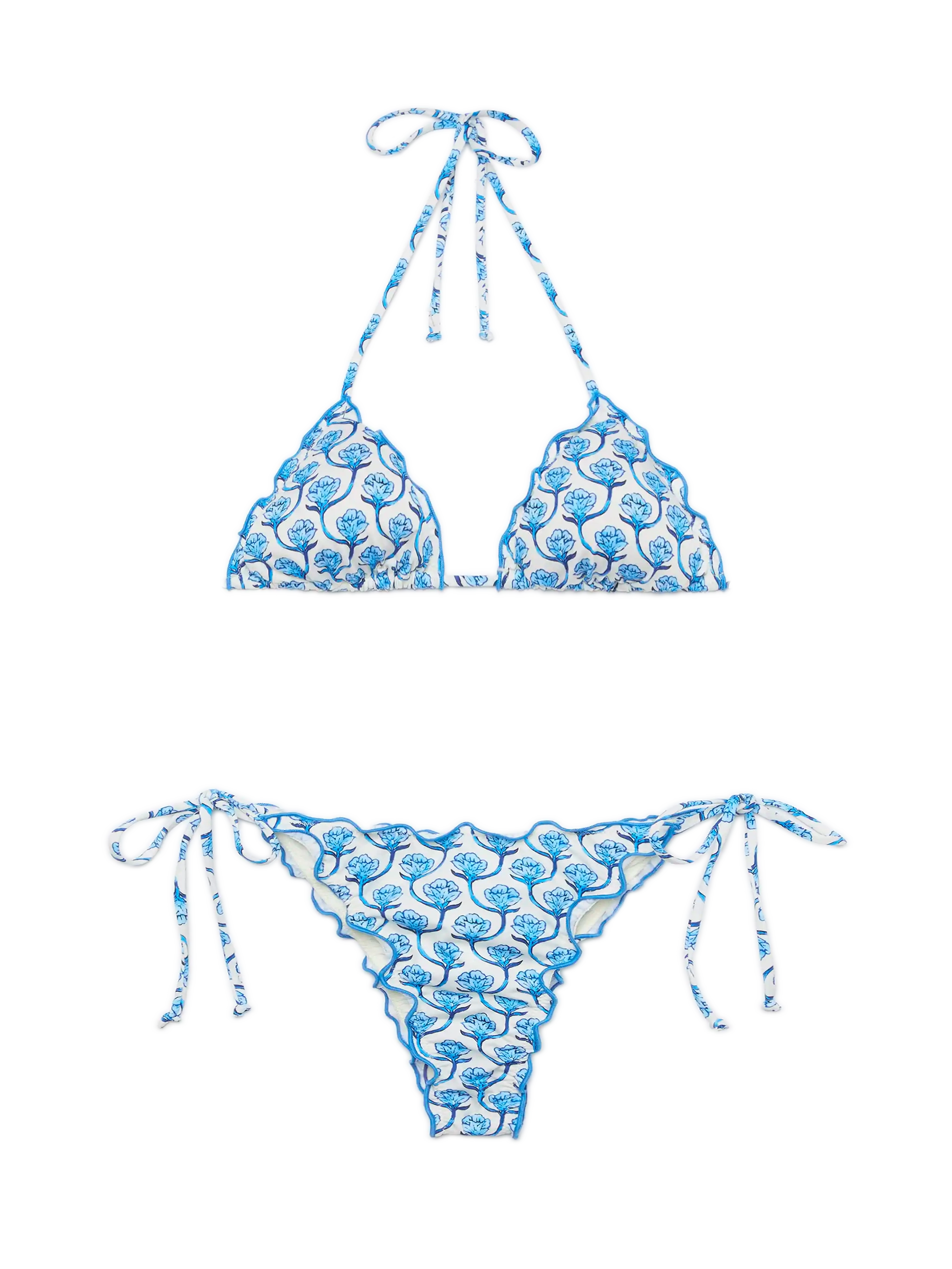 Classic triangle bikini Sagittarius Miami with floral print