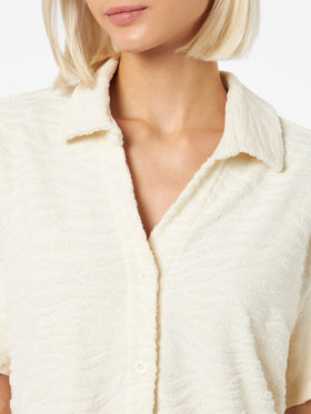 Woman terry cotton shirt Sheila - MC2 Saint Barth