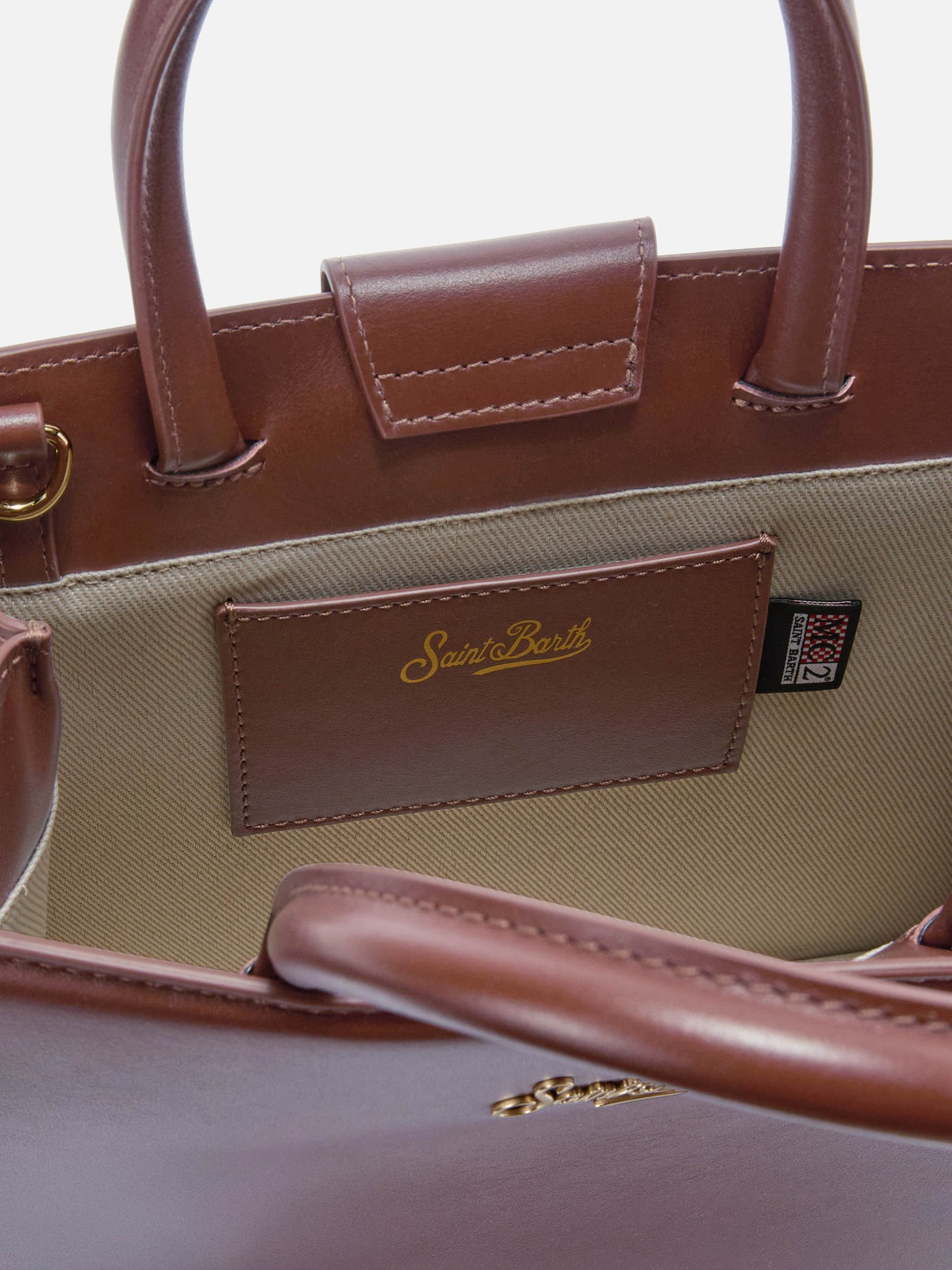 Shopper Bag Midi aus braunem Leder
