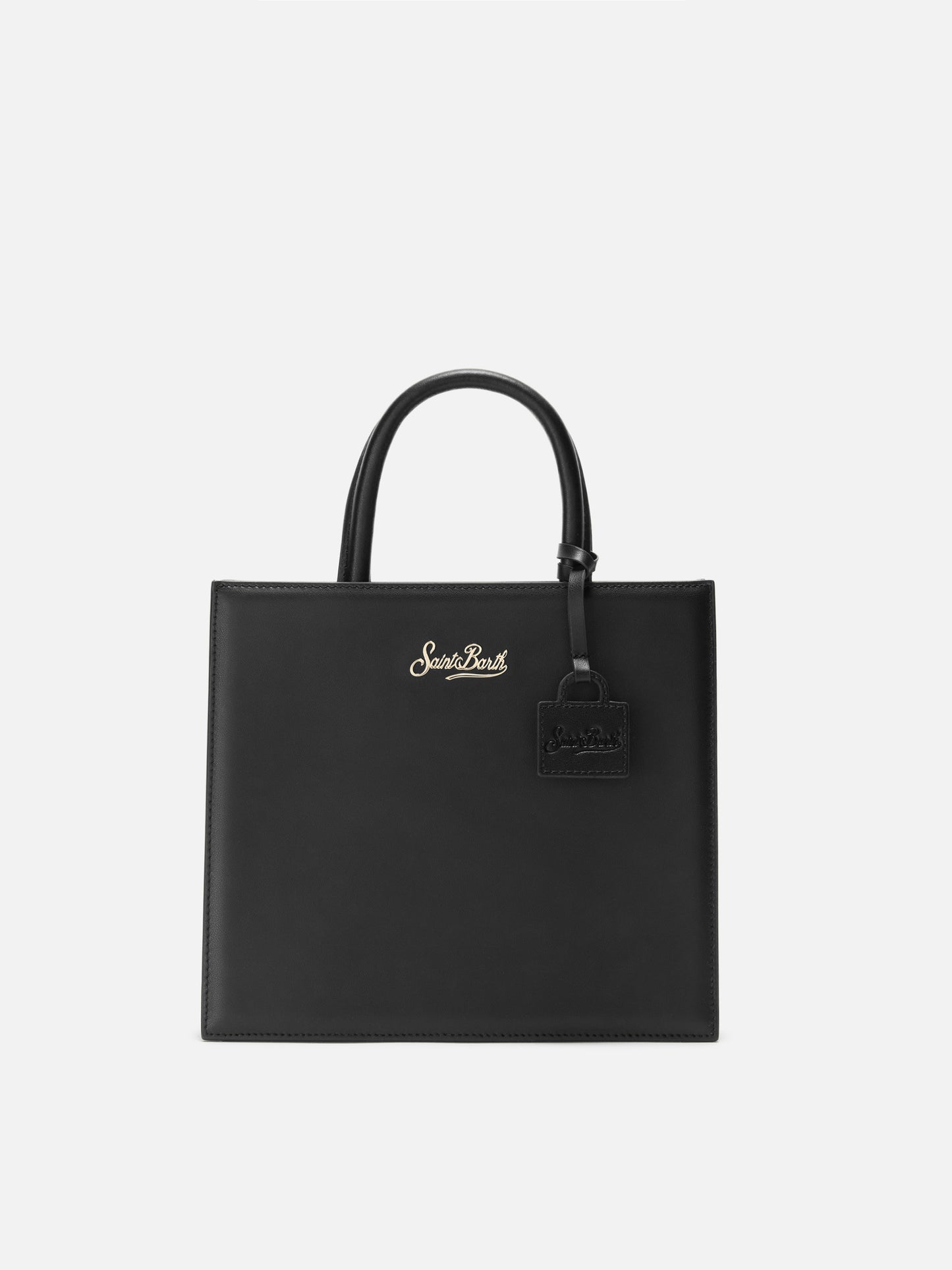Shop Bag Midi Handbag in black leather
