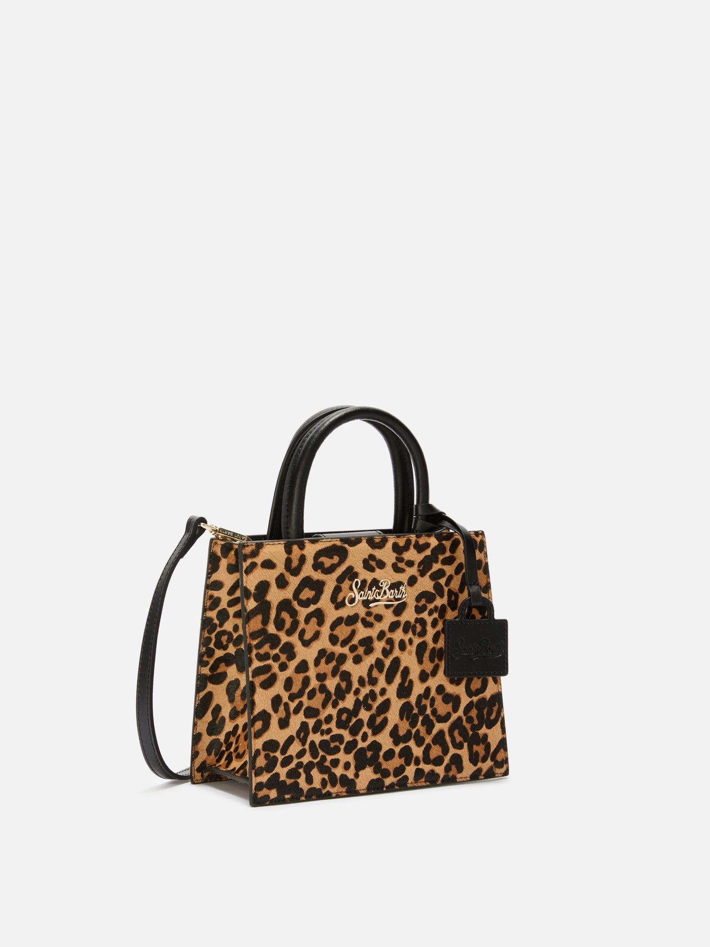 Shop Bag Mini in pony hair with animalier print