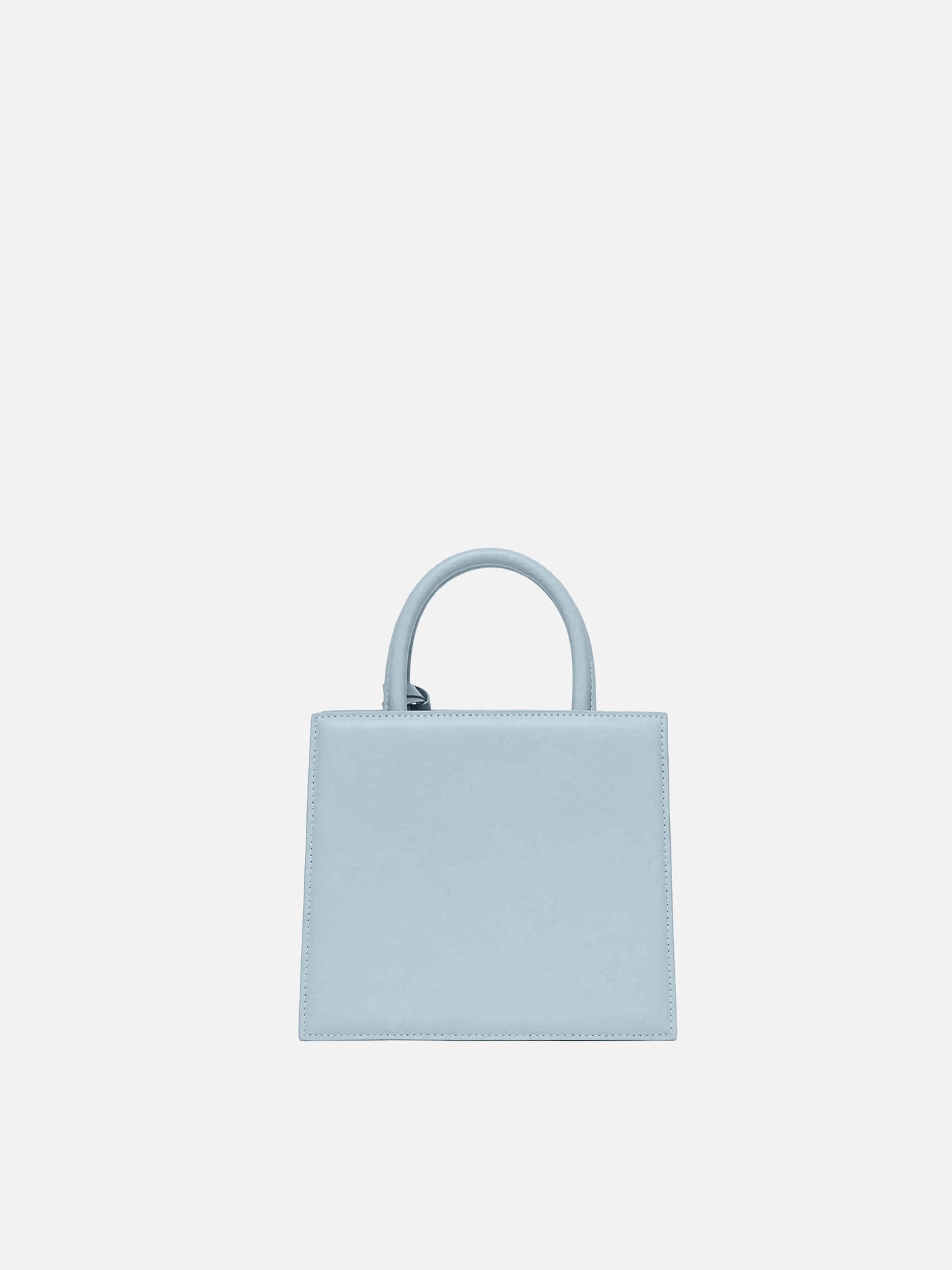 Shop Bag Mini in light blue leather