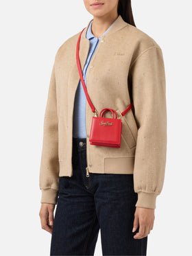 Shop Bag Micro Handbag in red leather
