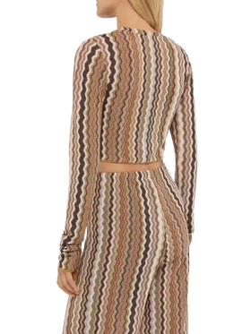 Siviglia raschel knit cropped t-shirt - MC2 Saint Barth