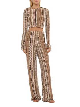 Siviglia raschel knit cropped t-shirt - MC2 Saint Barth