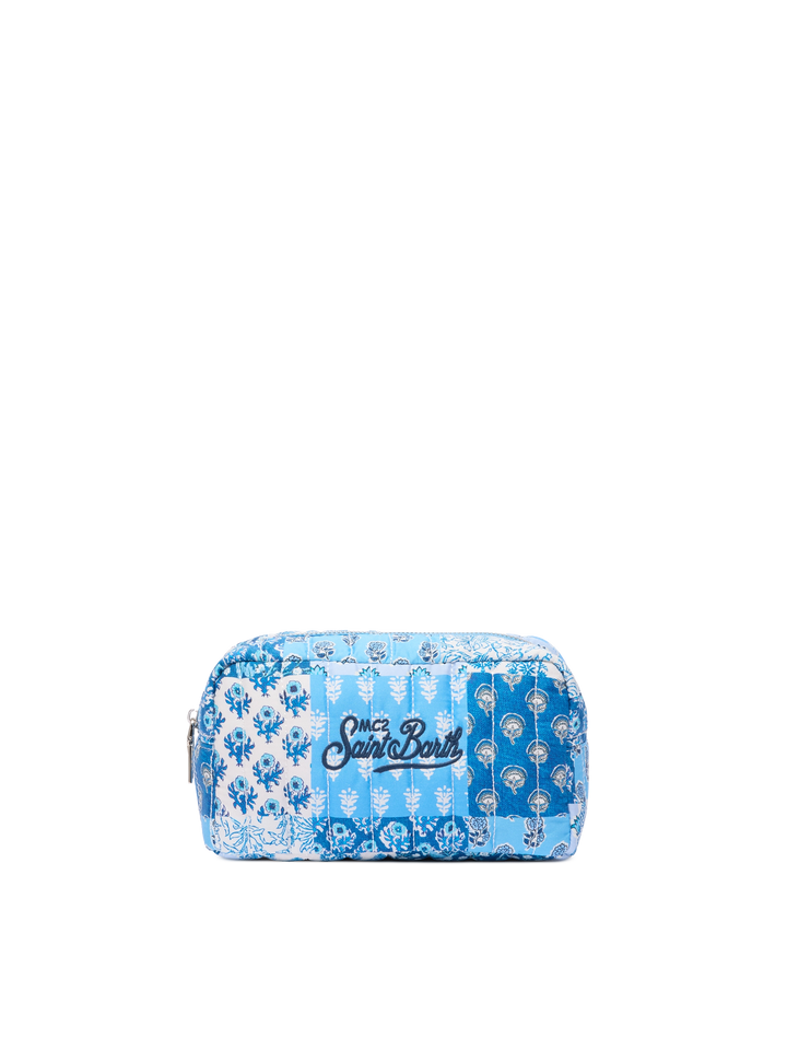 Blue flower quilted Soft Pouch - MC2 Saint Barth