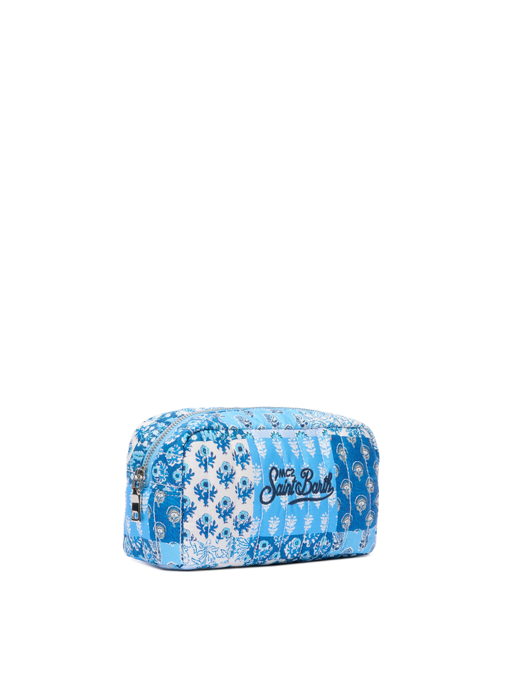 Blue flower quilted Soft Pouch - MC2 Saint Barth