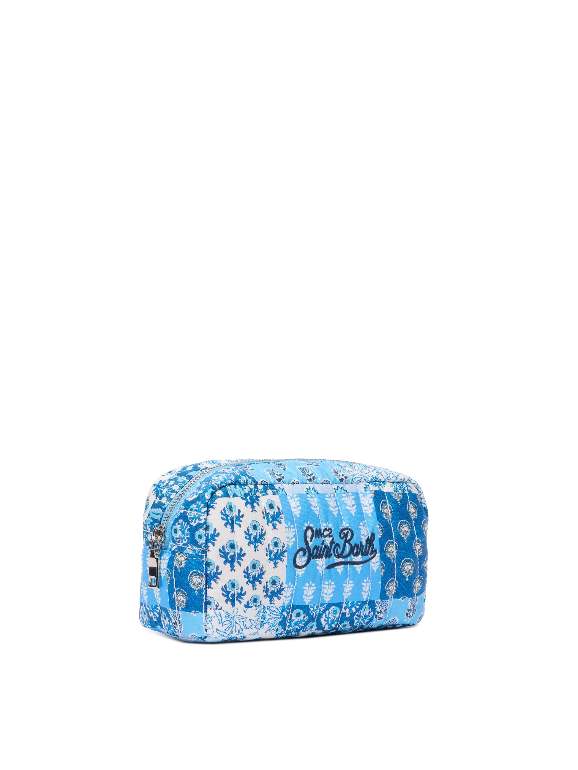 Blue flower quilted Soft Pouch - MC2 Saint Barth