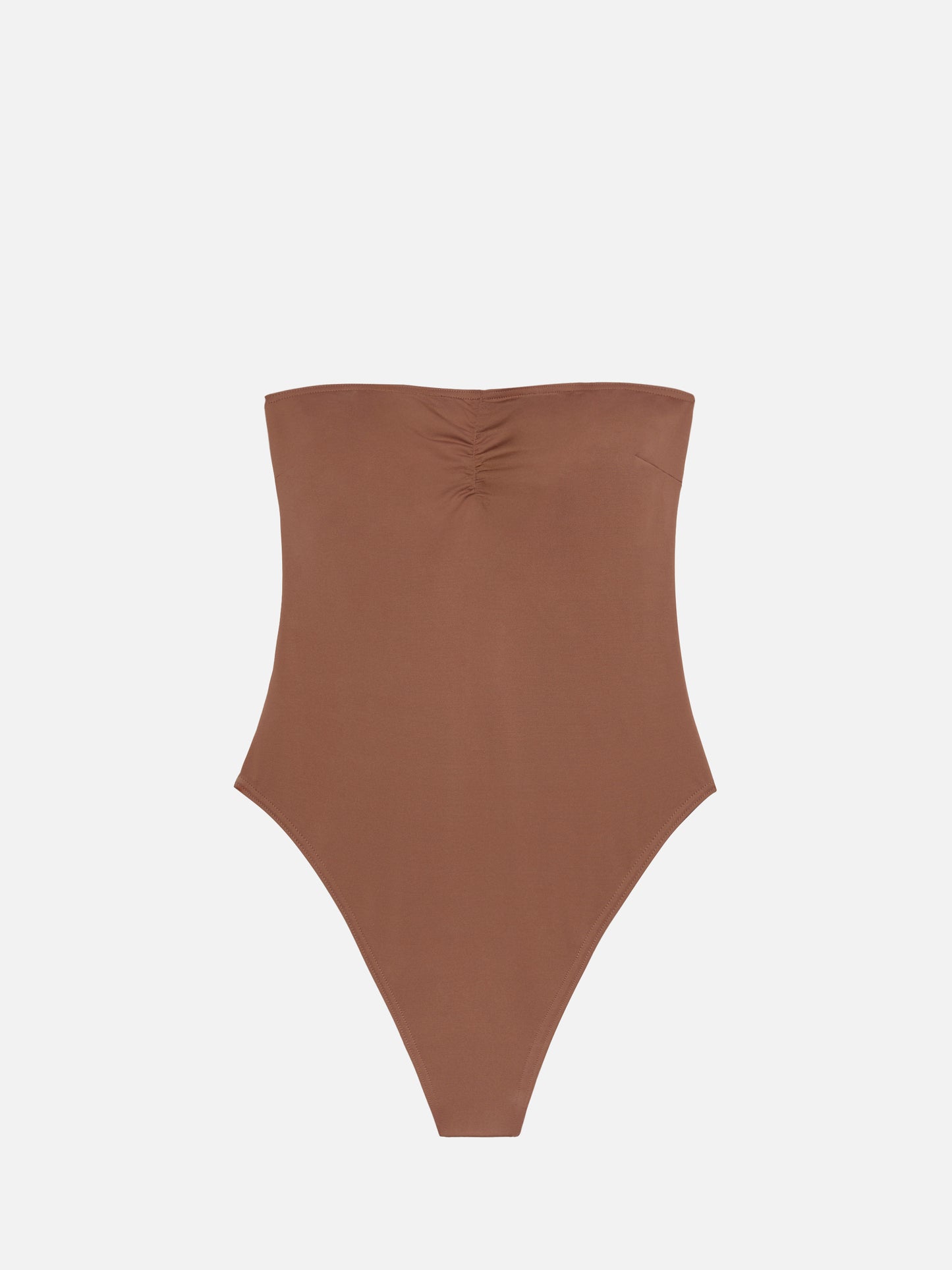 Soleil brown strapless one-piece swimsuit - MC2 Saint Barth