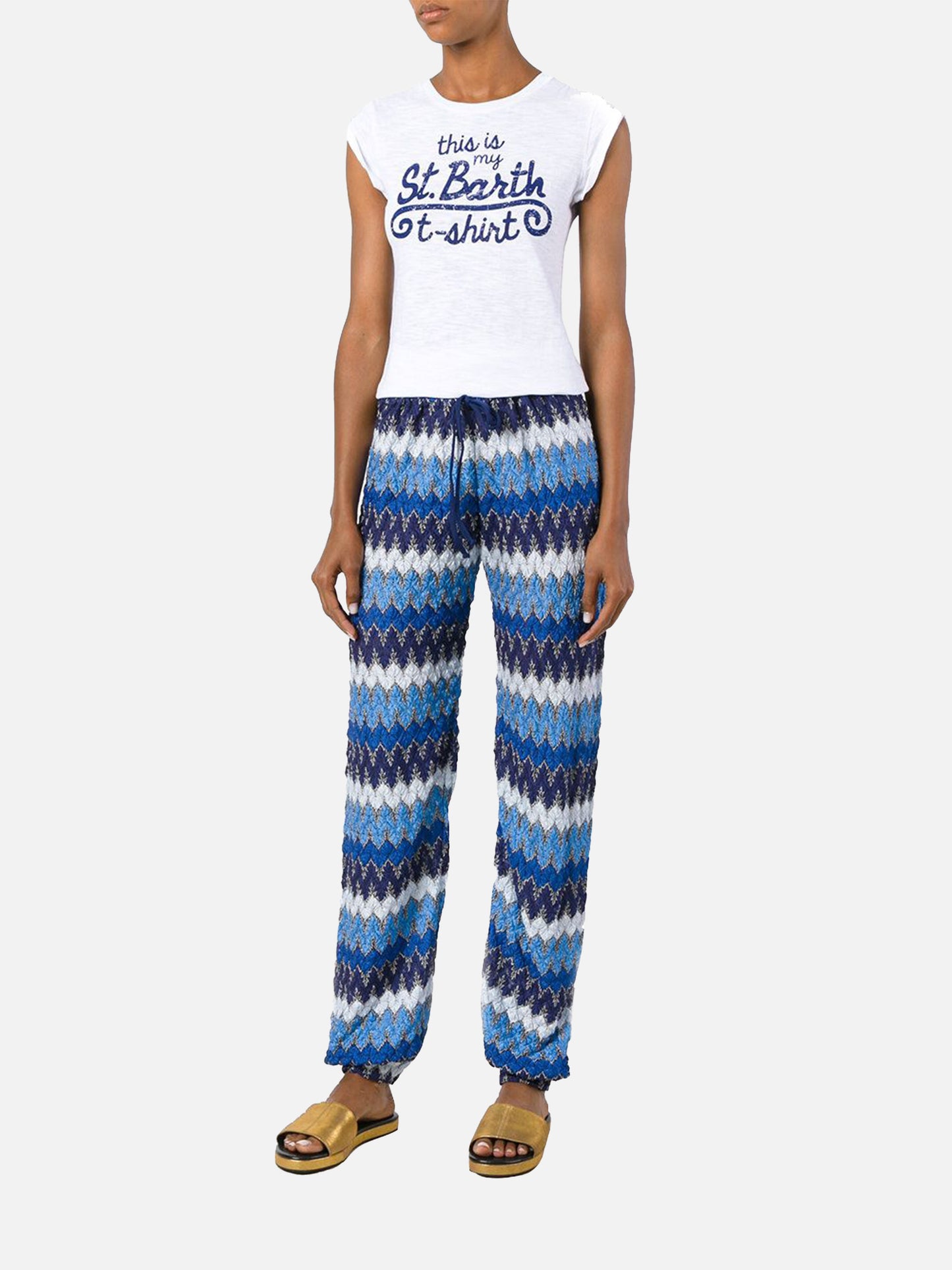 CHEVRON CROCHET PANTS