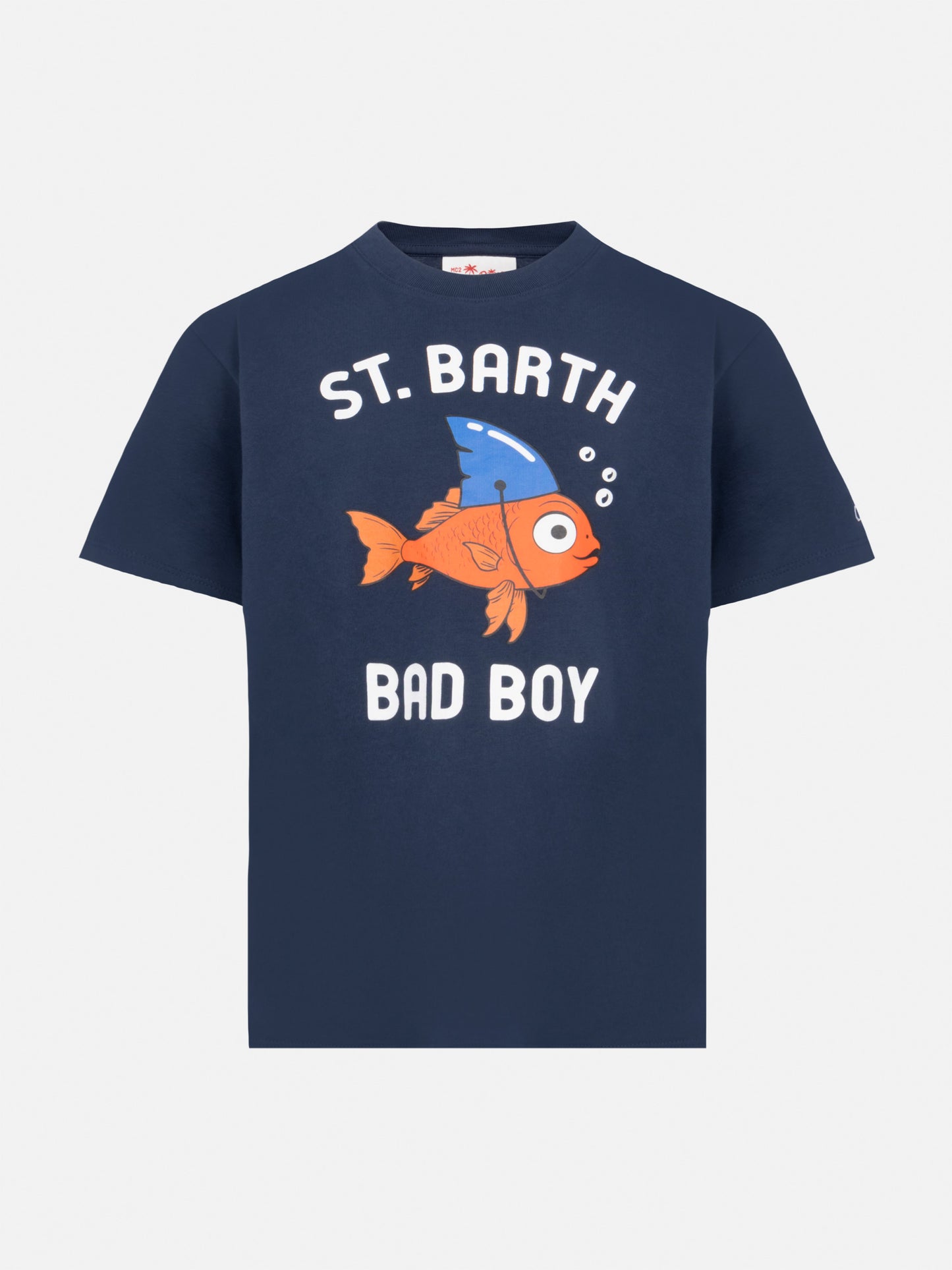 Cotton t-shirt with St. Barth Bad Boy print