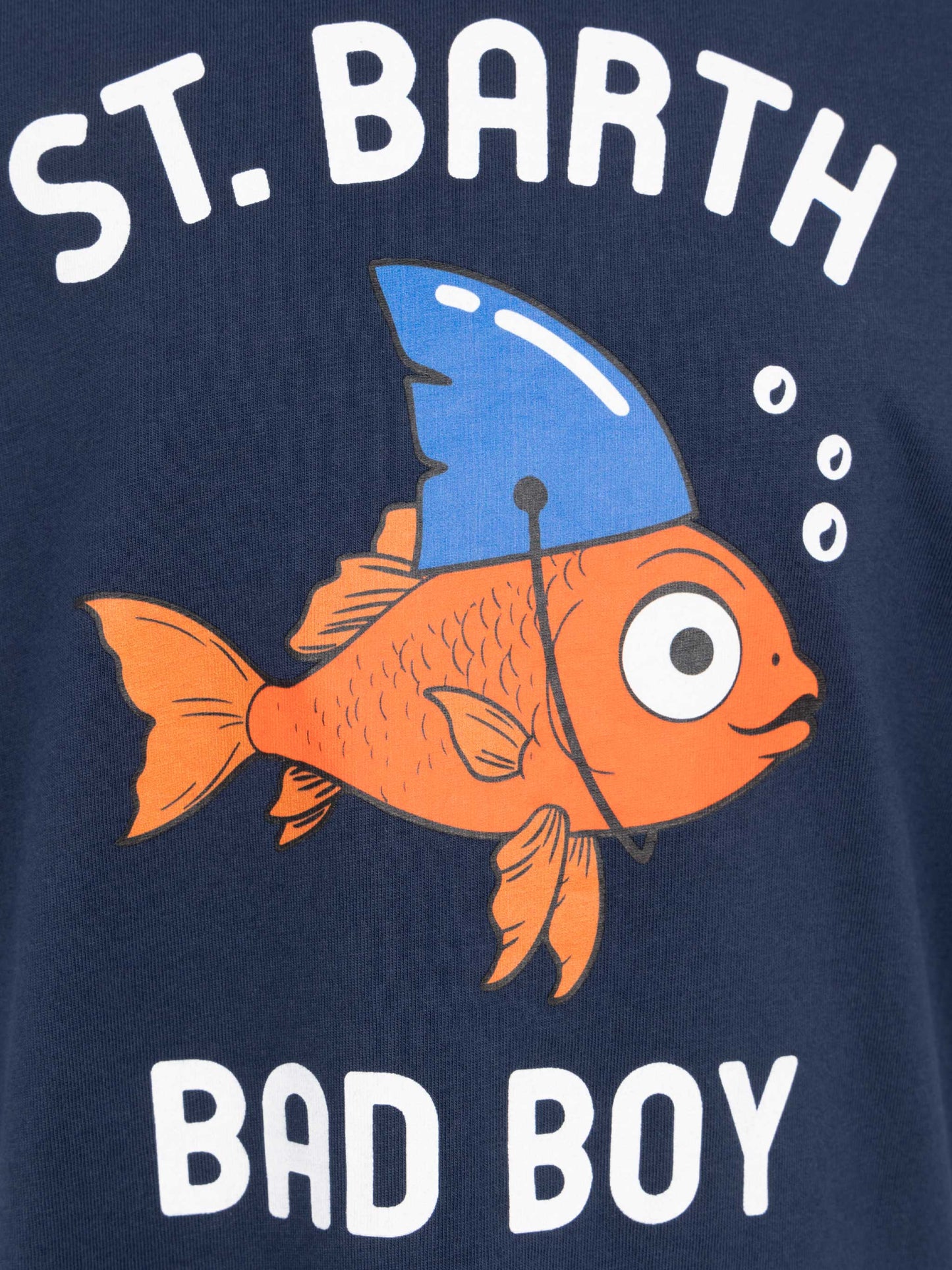 Cotton t-shirt with St. Barth Bad Boy print