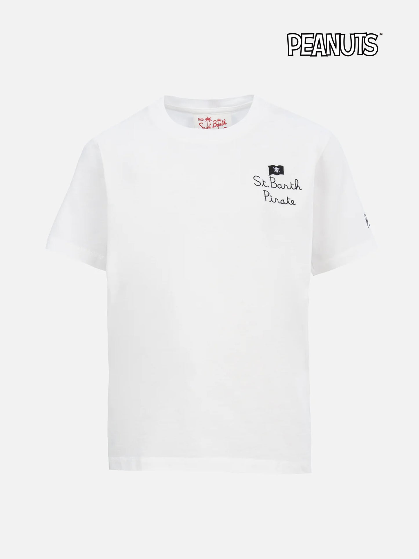 Boy cotton t-shirt with Snoopy print and St. Barth Pirate embroidery | SNOOPY PEANUTS SPECIAL EDITION