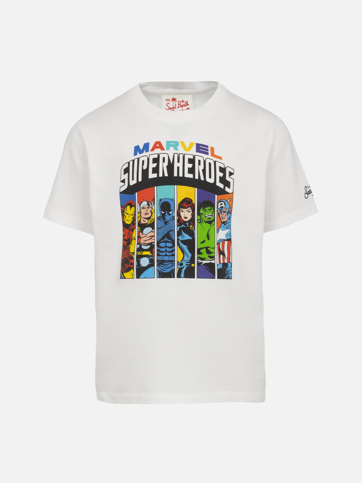 Boy cotton t-shirt with Marvel super heroes print | MARVEL SPECIAL EDITION - MC2 Saint Barth