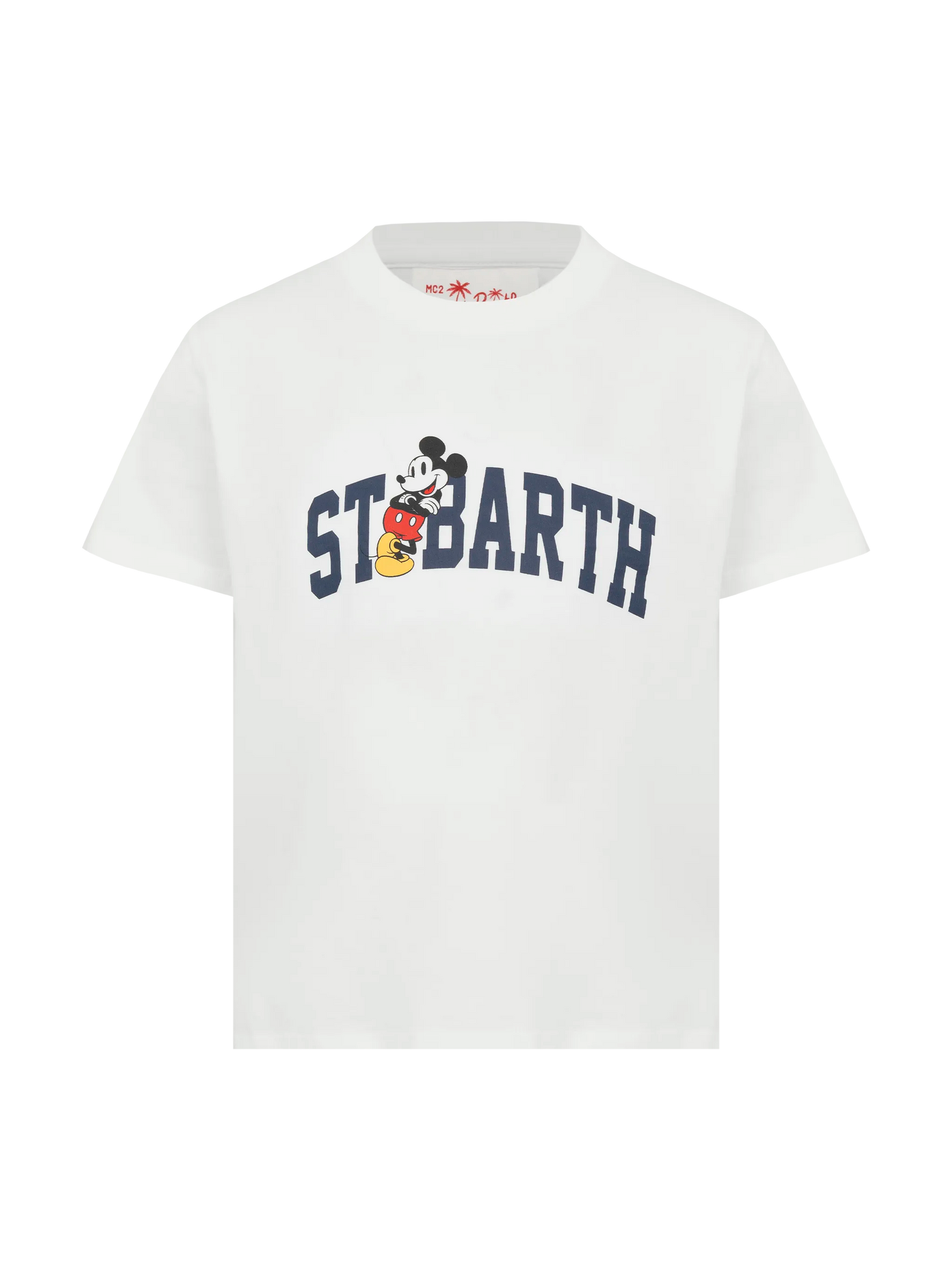 Cotton t-shirt with St. Barth Mickey Mouse print | DISNEY® SPECIAL EDITION - MC2 Saint Barth