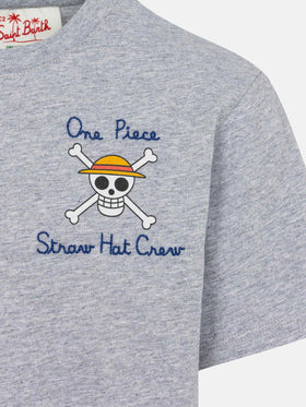 Cotton t-shirt with One Piece embroidery and print | ONE PIECE SPECIAL EDITION - MC2 Saint Barth
